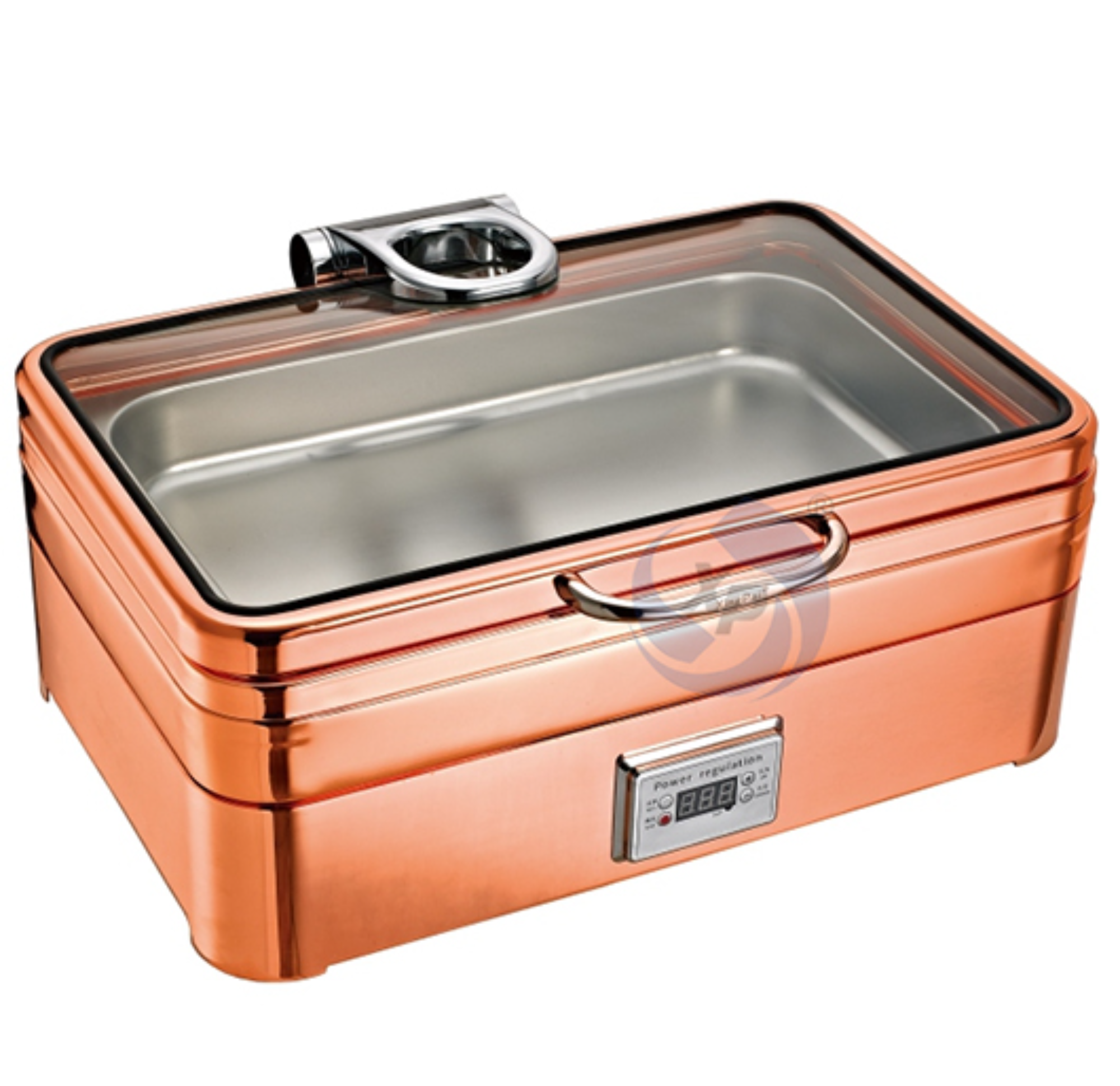 XINGPAI Restaurant Equipment 304 Stainless Steel Chaffers Chafing Dish Luxury Rose Gold Chaffing Dish Food Warmer Set