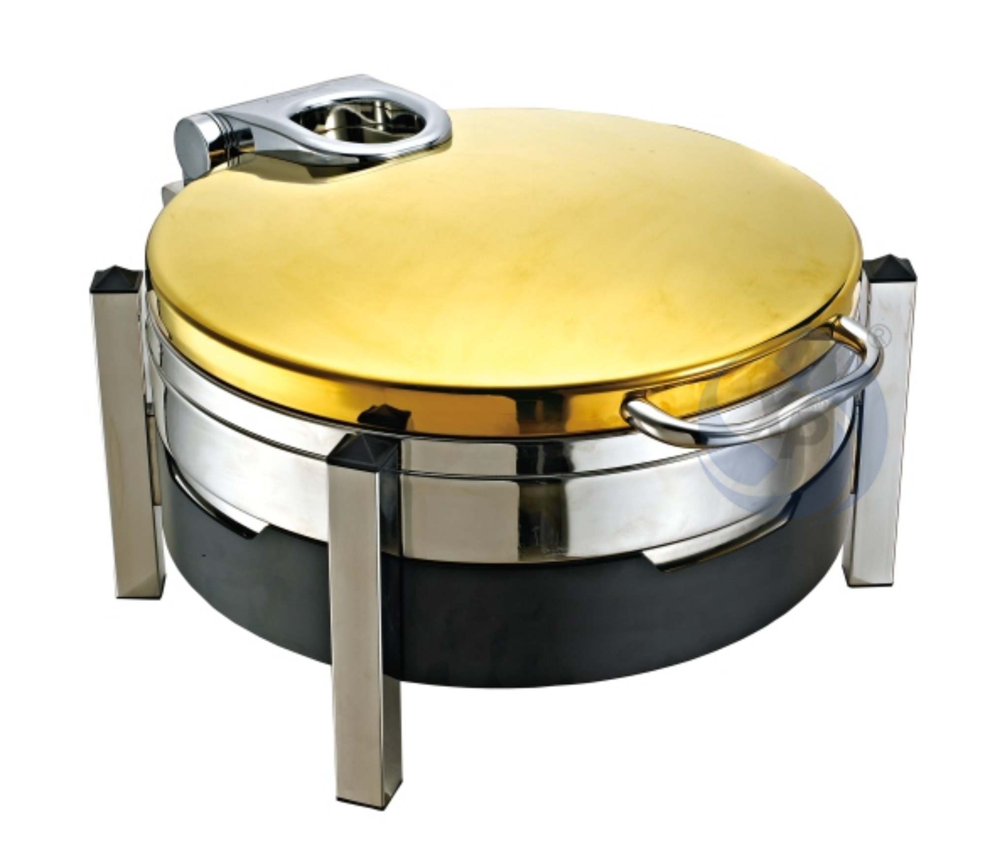 XINGPAI Catering Equipment Buffet Hydraulic Round Gold Chafing Dish 304 Stainless Steel Chaffing Dish