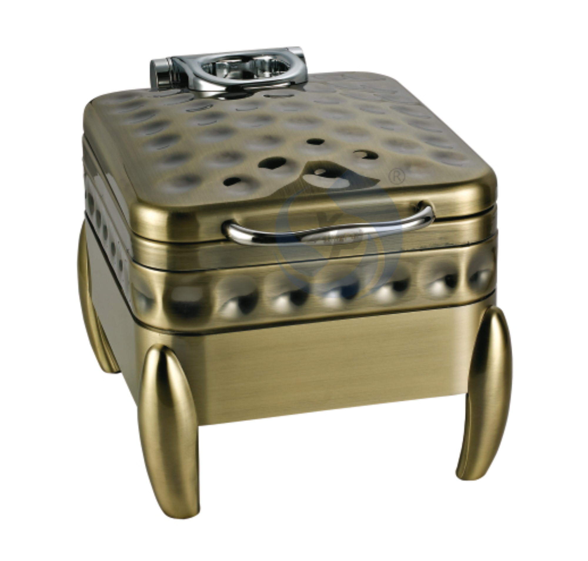 XINGPAI Five Star Hotel Chaffing Dish Set Stainless Steel Mini Rectangle Brass Chafing Dish For Catering