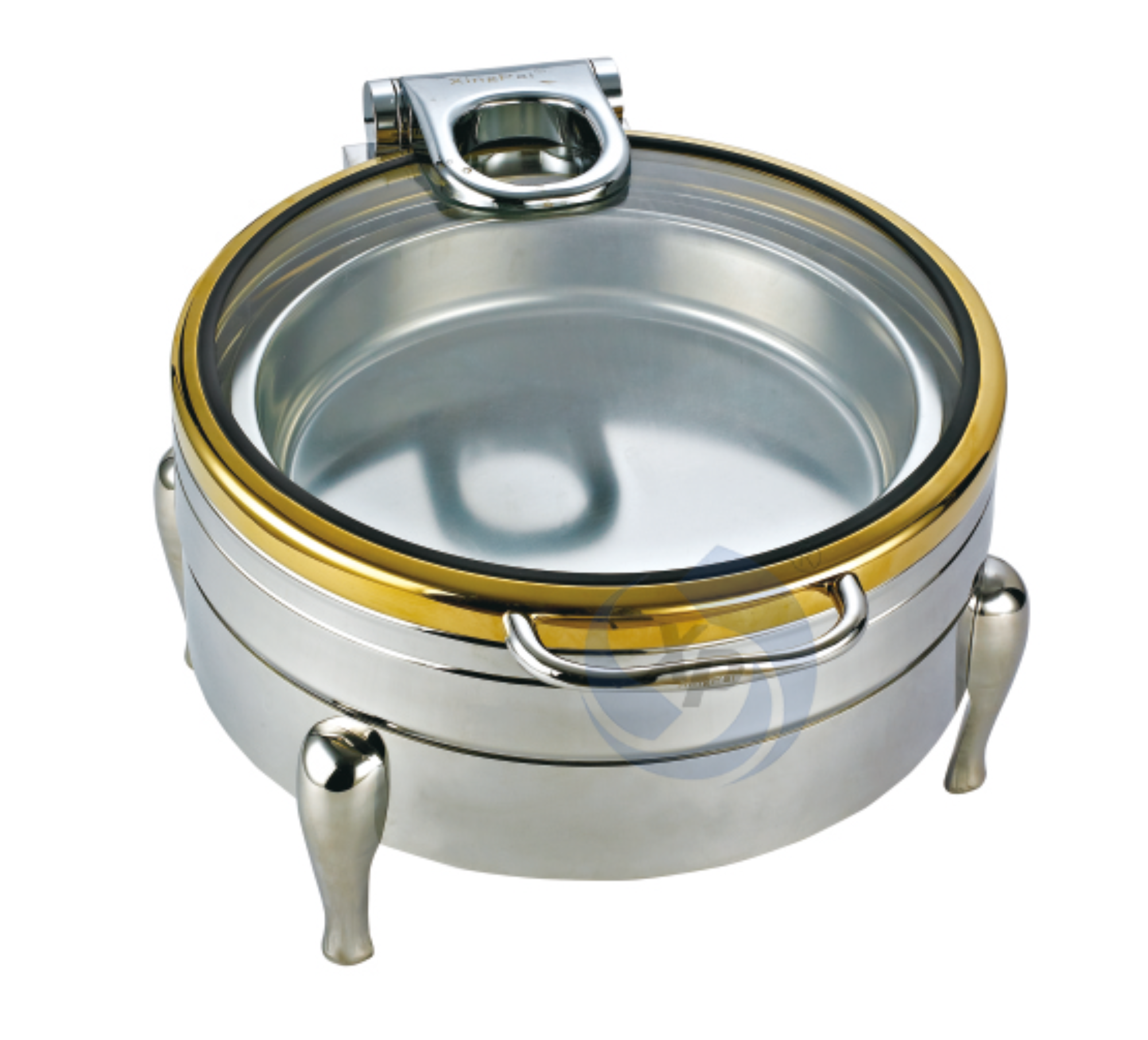 XINGPAI Hotel Supplies Cheffing Dish Stainless Steel Buffet Catering 6 Litres Cheffing Dishes With Visible Lid