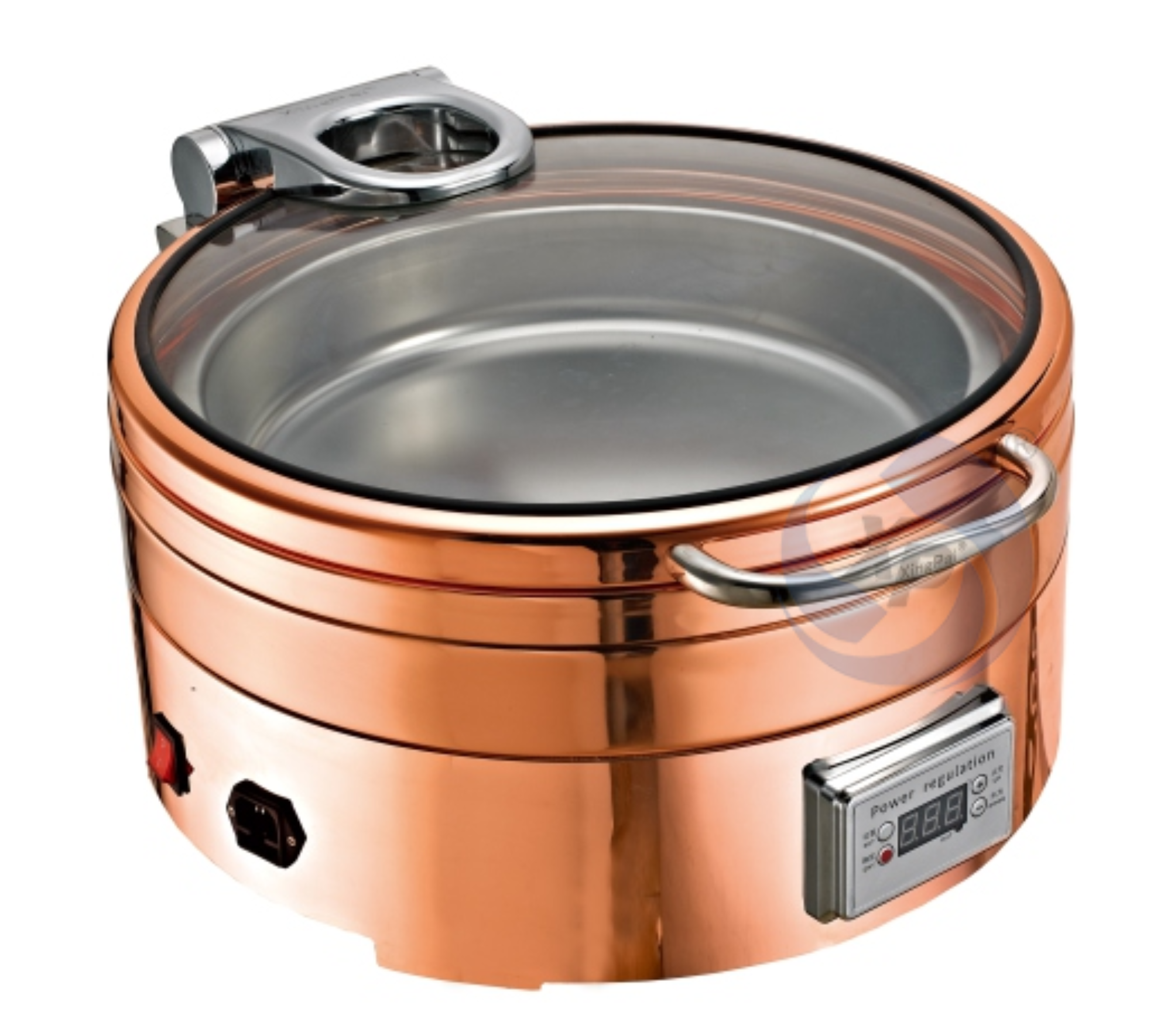 XINGPAI Restaurant Equipment 304 Stainless Steel Chaffers Chafing Dish Luxury Rose Gold Chaffing Dish Food Warmer Set