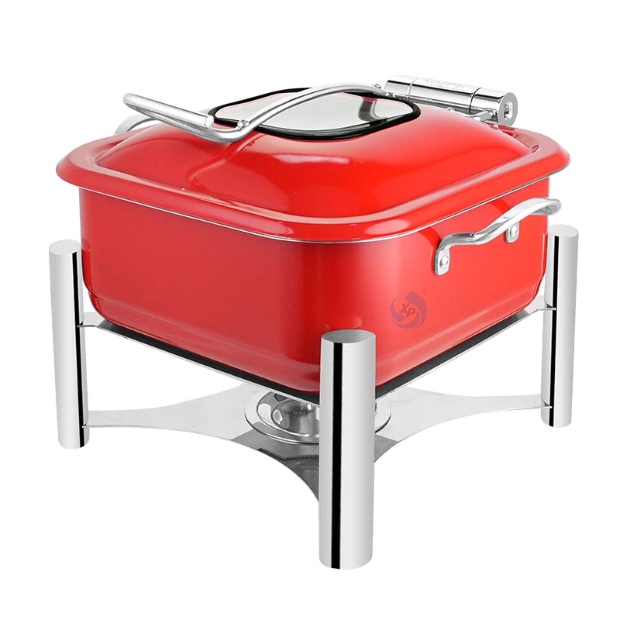 XINGPAI Hotel Supplies 5L Square Chafing Dish Thickened Stainless Steel Buffet Food Warmer Chafing Dishes For Wedding