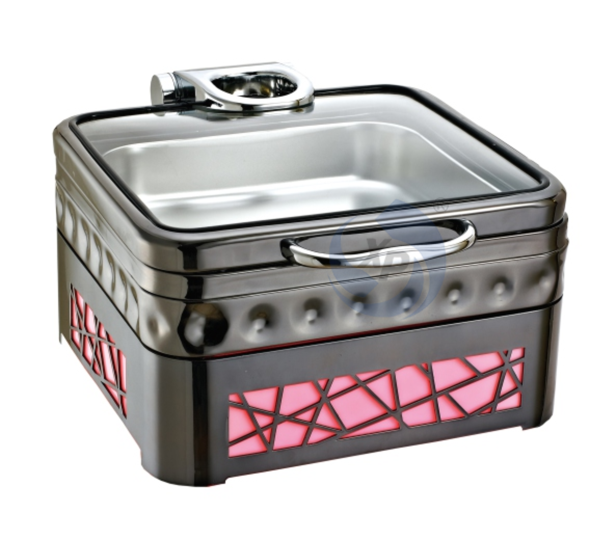 XINGPAI Restaurant Equipment 304 Stainless Steel Chafing Dish Square Led Chafing Dish