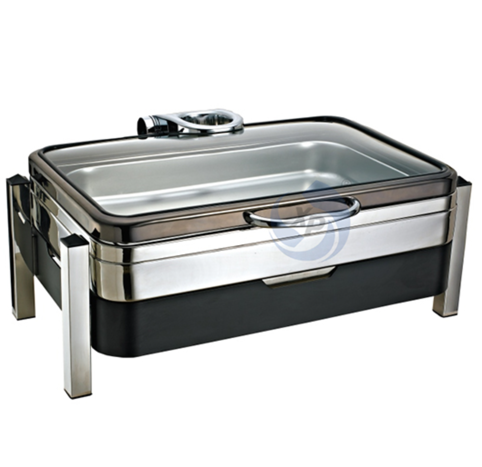 XINGPAI Hotel Restaurant Stackable Elegant Rectangular Food Warmers 304 Stainless Steel Chaffing Dish With Glass Lid