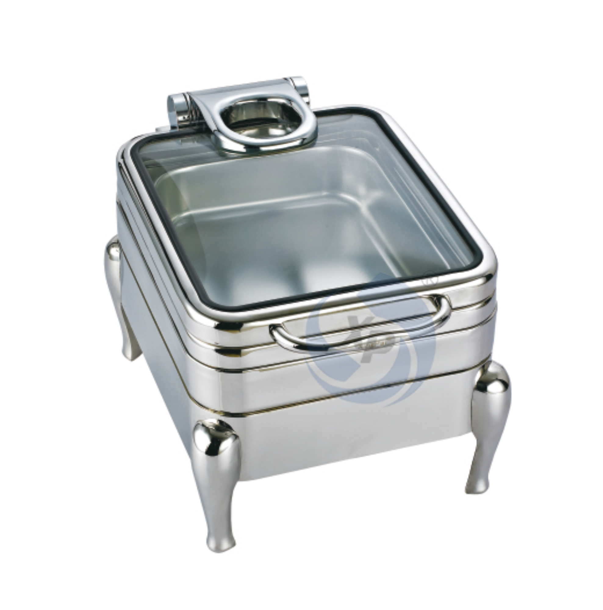 XINGPAI Hotel & Restaurant Supplies Chaffing Dish Buffet Silver Stainless Steel Cheffing Dishes With Visible Glass Lid