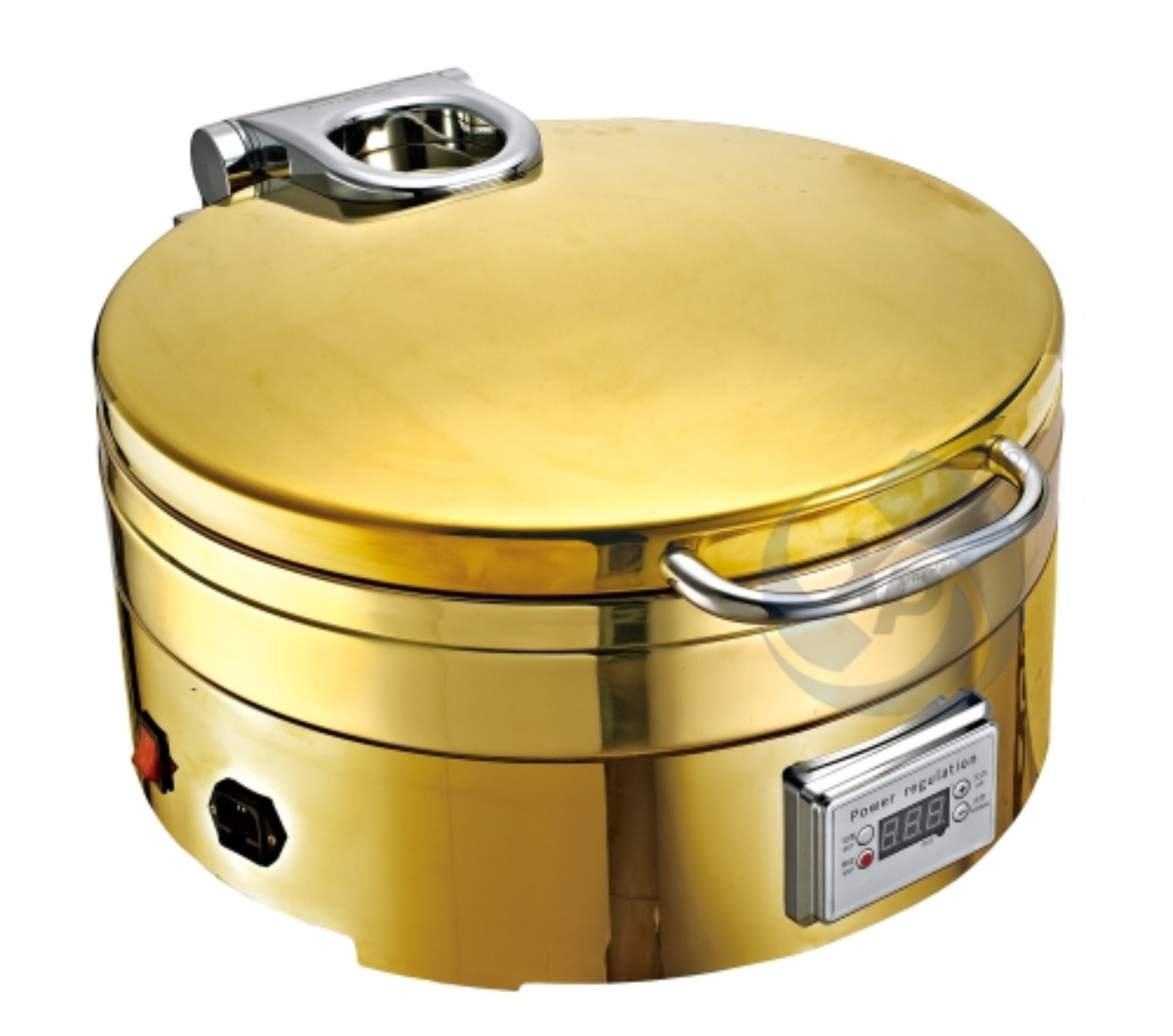 XINGPAI Factory Direct Hotel Round Chafing Dish Food Warmer Luxury Temperature Control Buffet Food Warmer