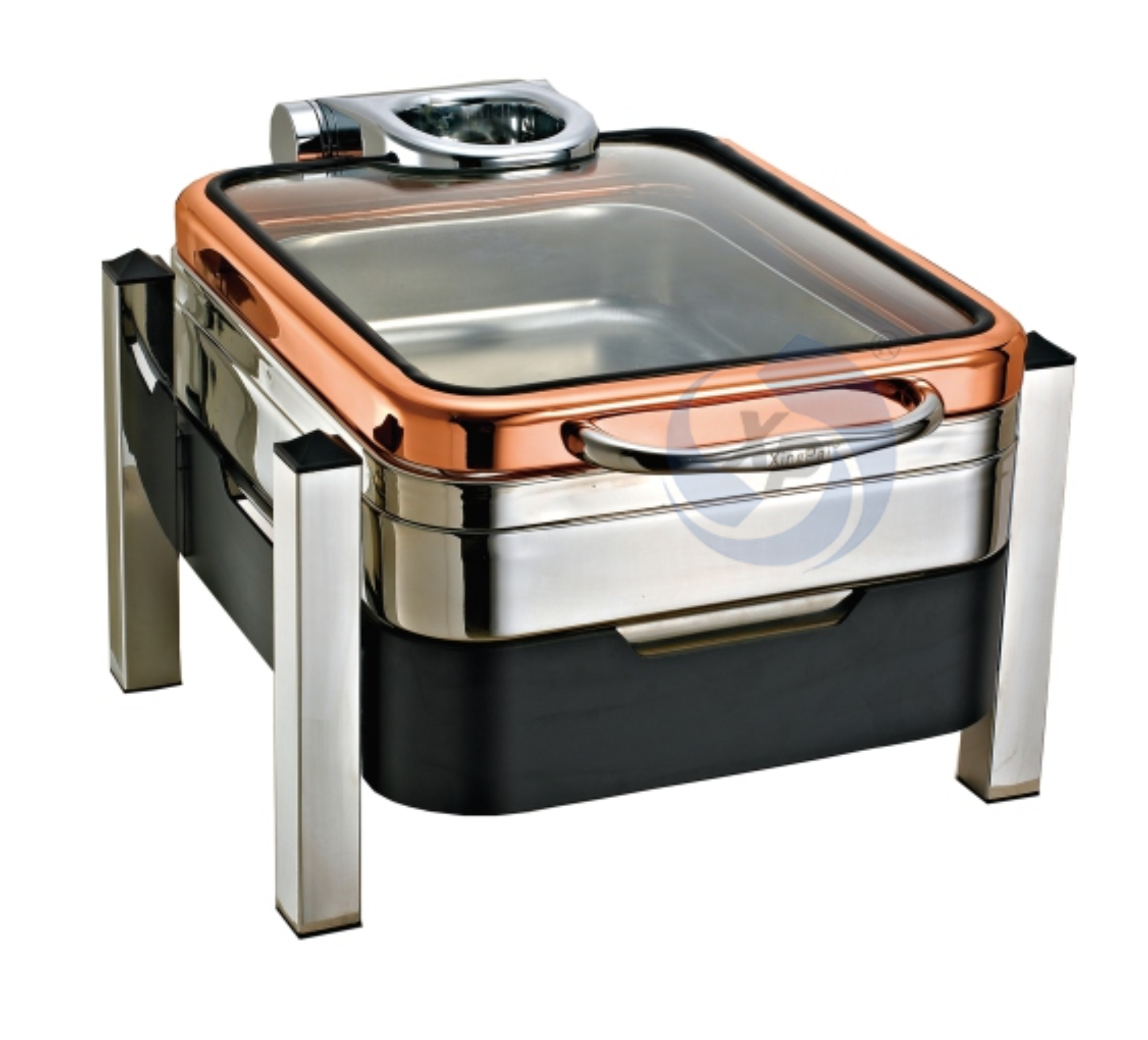 XINGPAI Five Star Hotel Stackable Chaffing Dish Hotel Luxury Rose Gold Chafing Dish For Restaurant Banquet