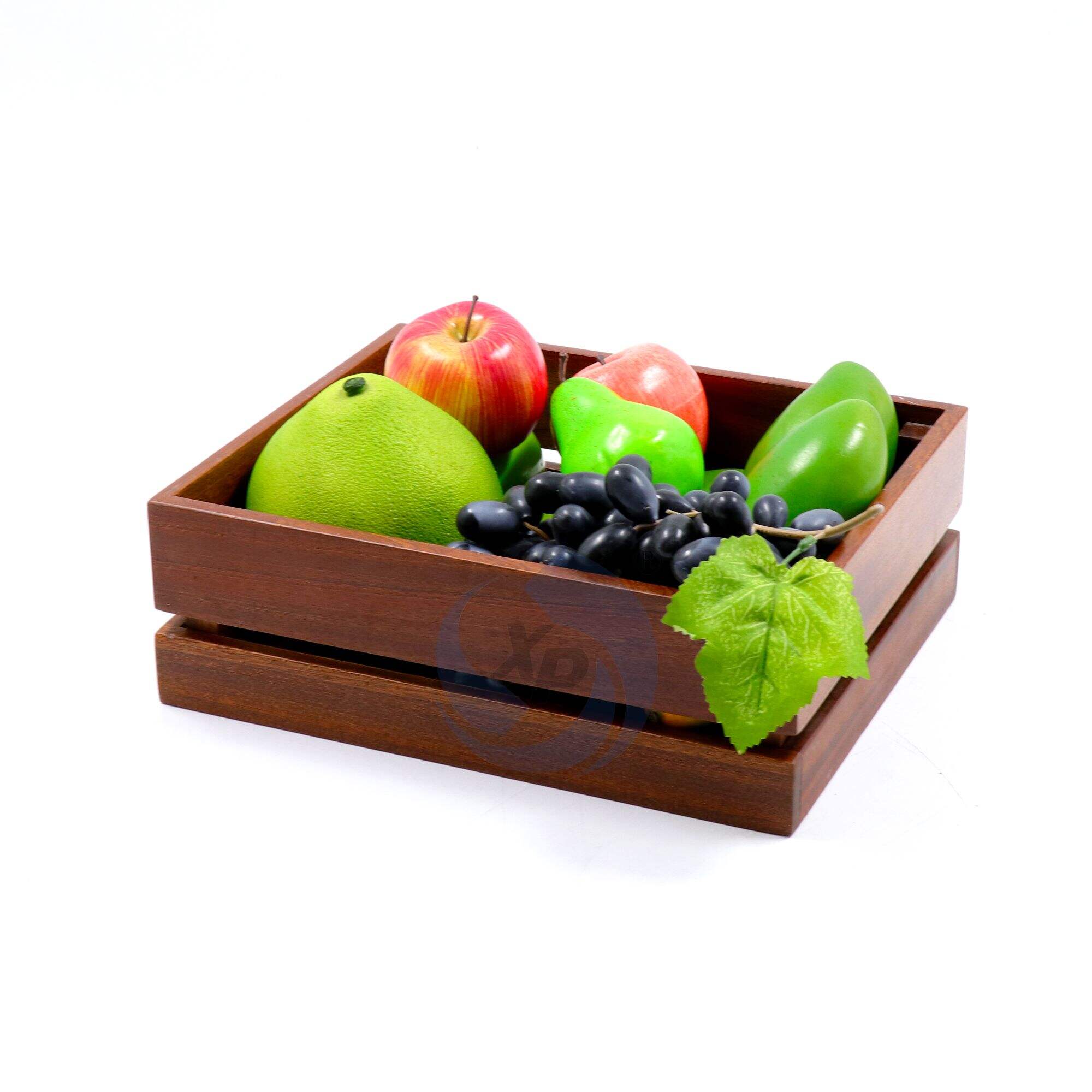 XINGPAI Catering Restaurant Equipment 100% Sapele Wood Detachable Fruit Baskets For Hotel