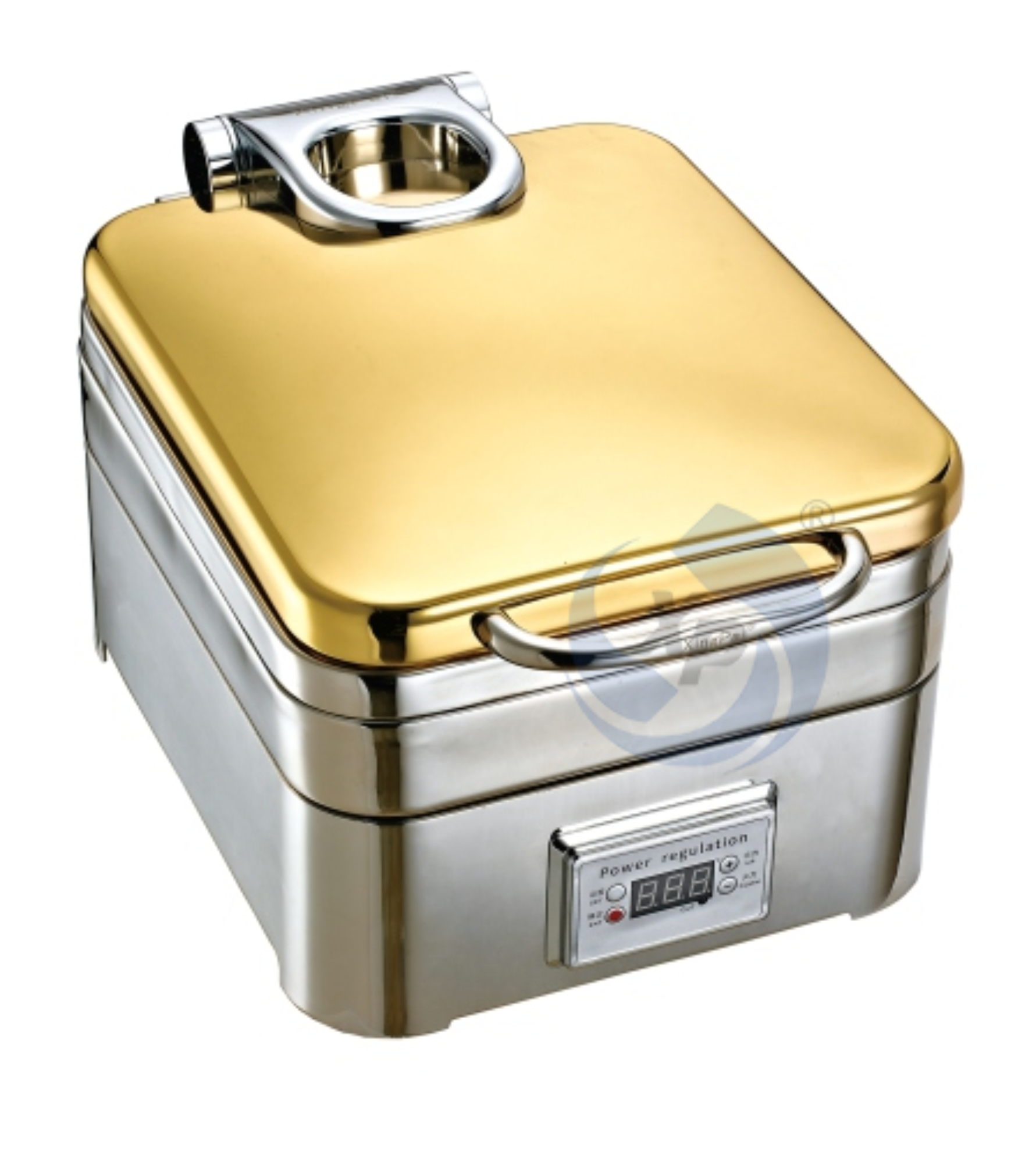 XINGPAI Restaurant Supplies Stainless Steel Gold And Silver Chafing Dish 4L Electric Chafing Dish