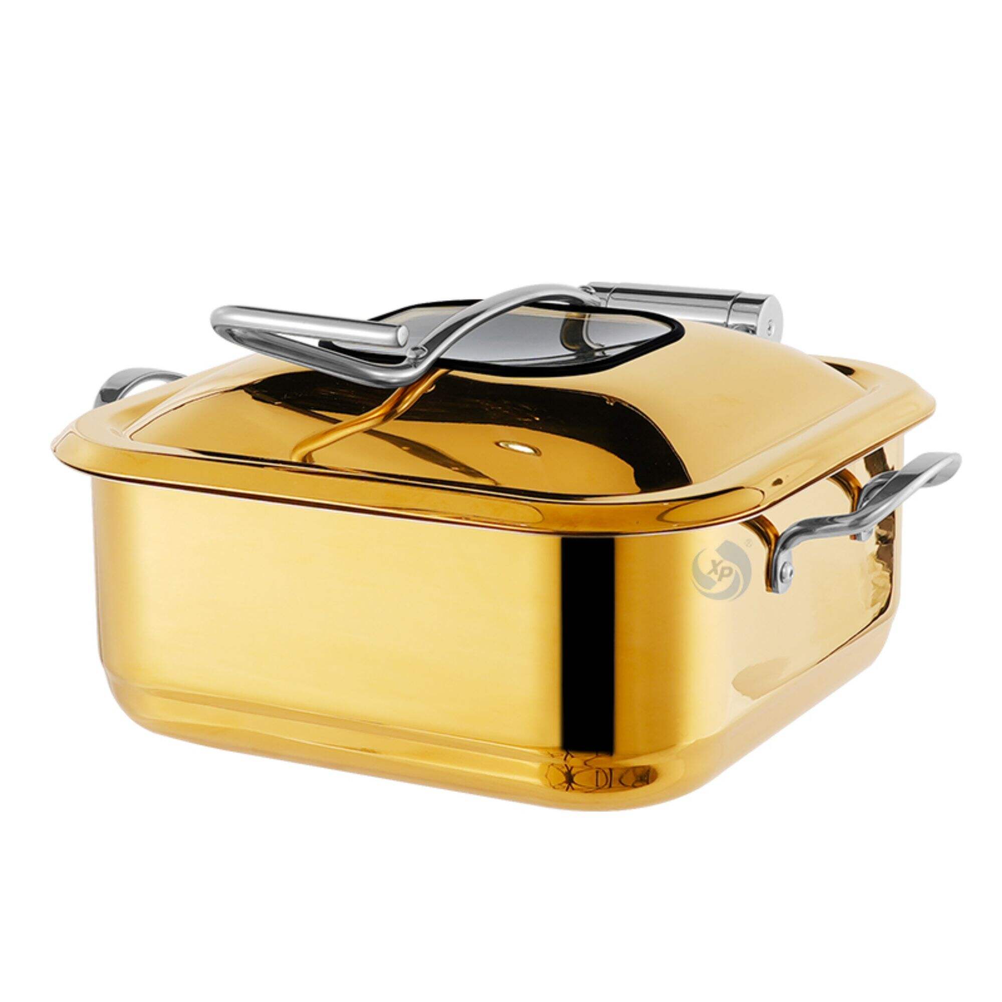 XINGPAI Hotel Equipment ​Square Chaffing Dishes Buffet Catering Stainless Steel Gold Chafing Dish Food Warmer Sets