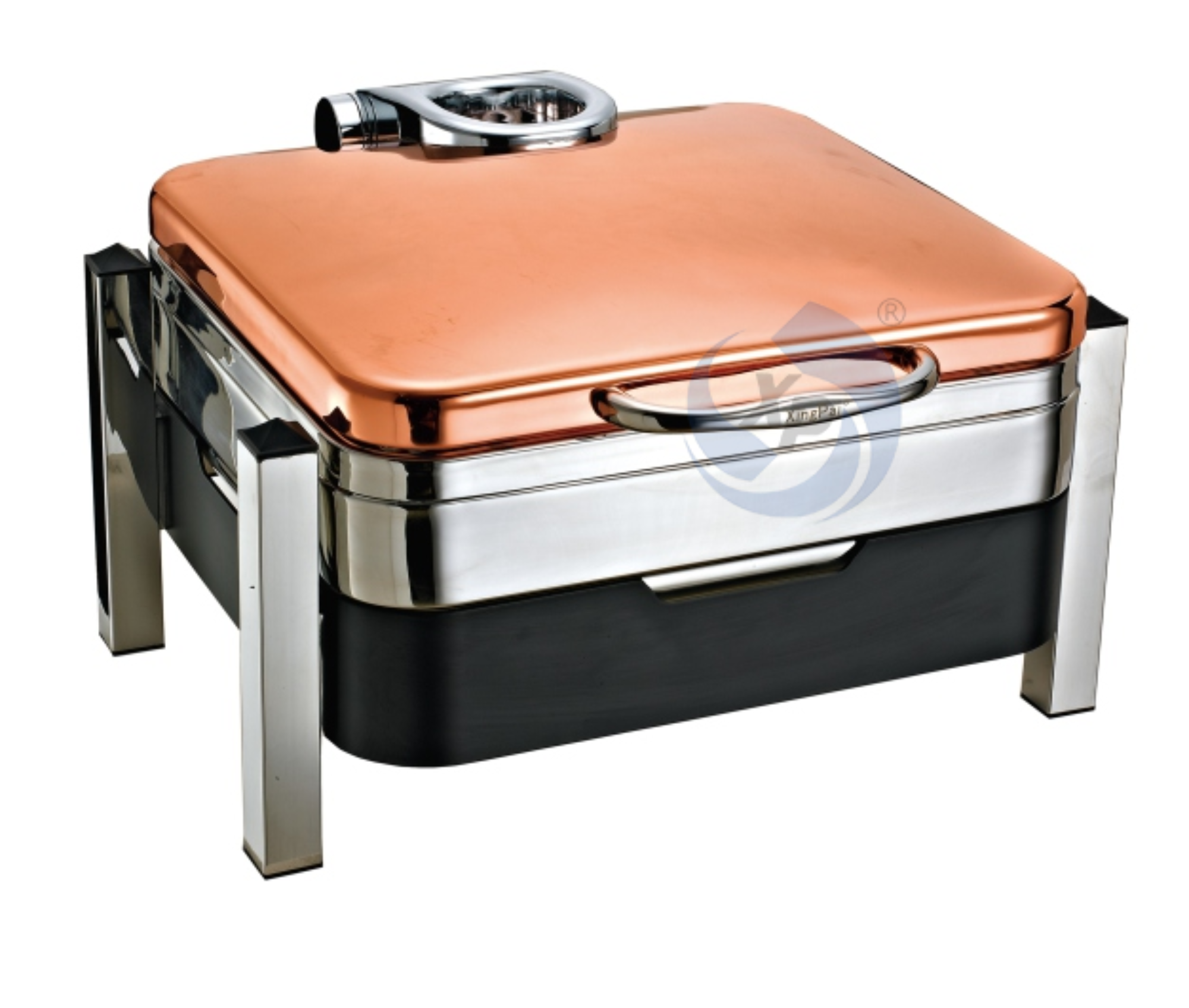 XINGPAI Restaurant Hotel Supplies Stackable Food Warmer Set Chafing Dishes Silver And Rose Gold Color Chefing Dish