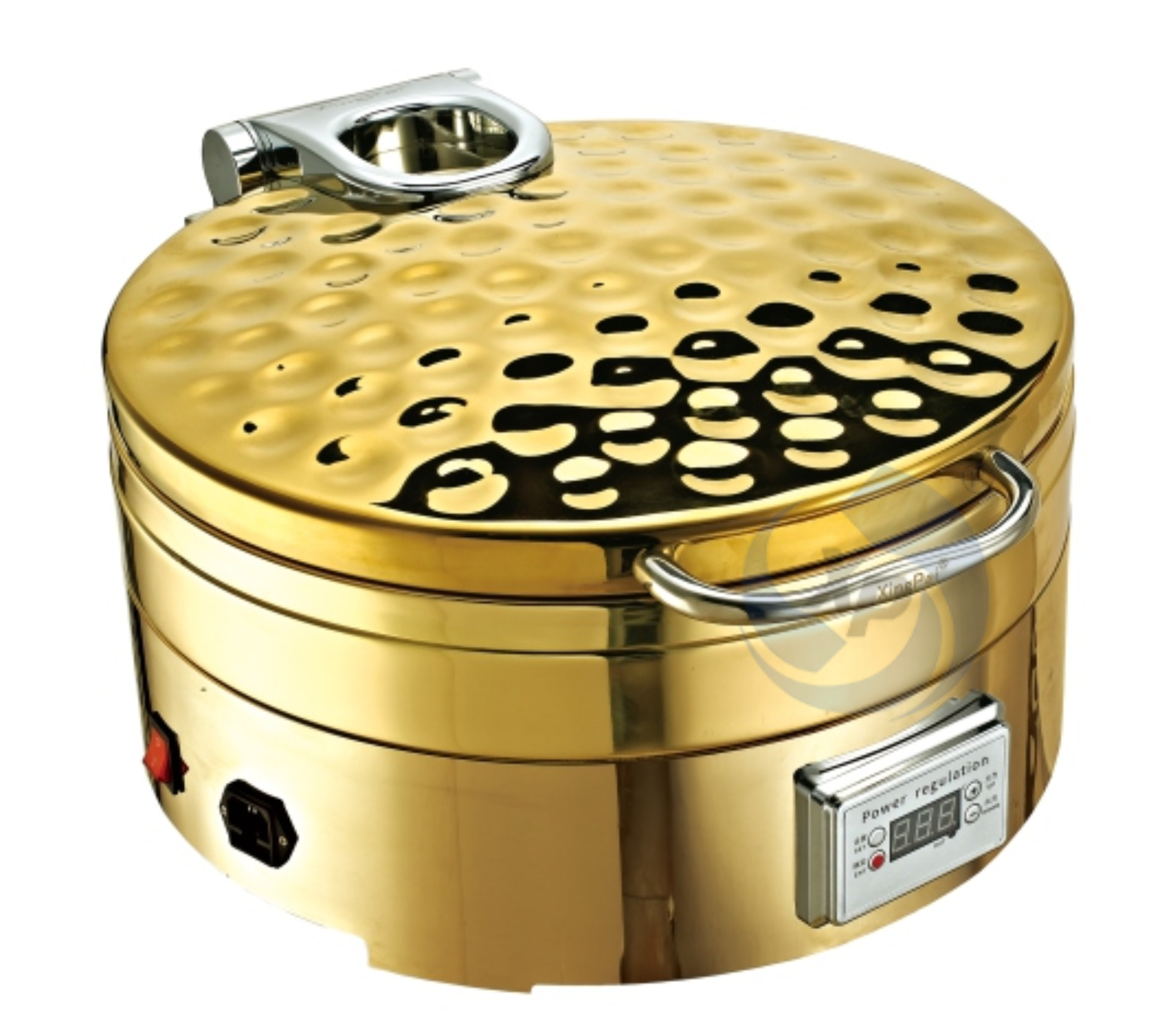 XINGPAI Catering Equipment Round Chafing Dish Luxury Gold Six Litres Chafer Dish Buffet Set