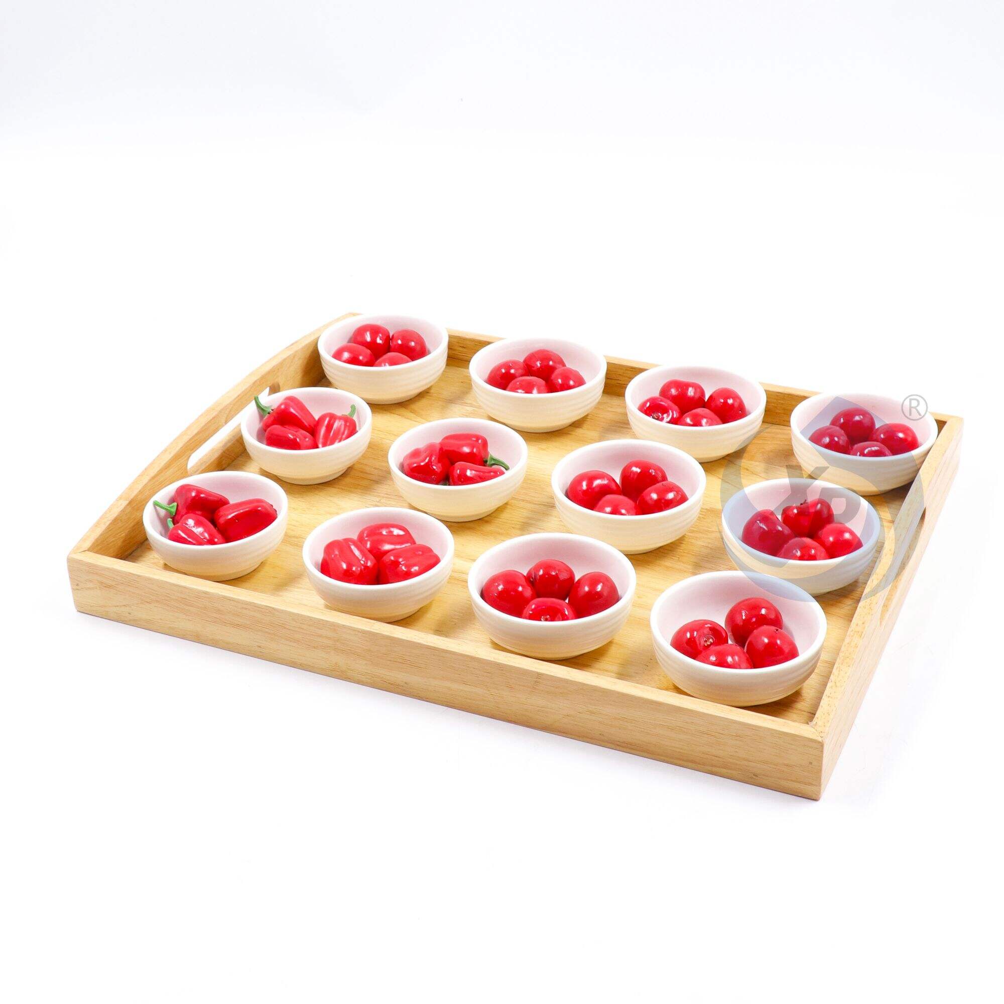 XINGPAI Buffet Equipment Mini Sushi Serving Tray Wedding Banquet Rectangle Serving Trays With Handle