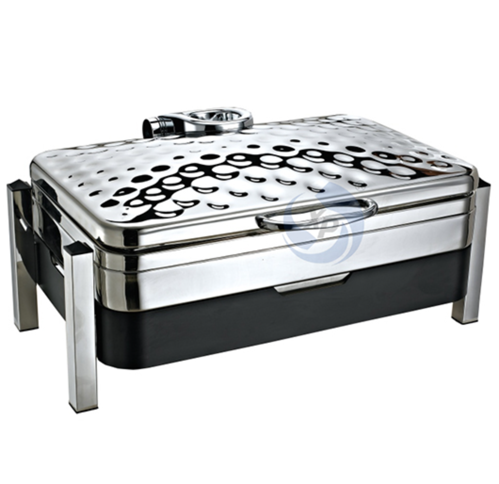 XINGPAI Hotel Buffet 304 Stainless Steel Hammered Electric Rectangular Food Warmers Chafing Dish