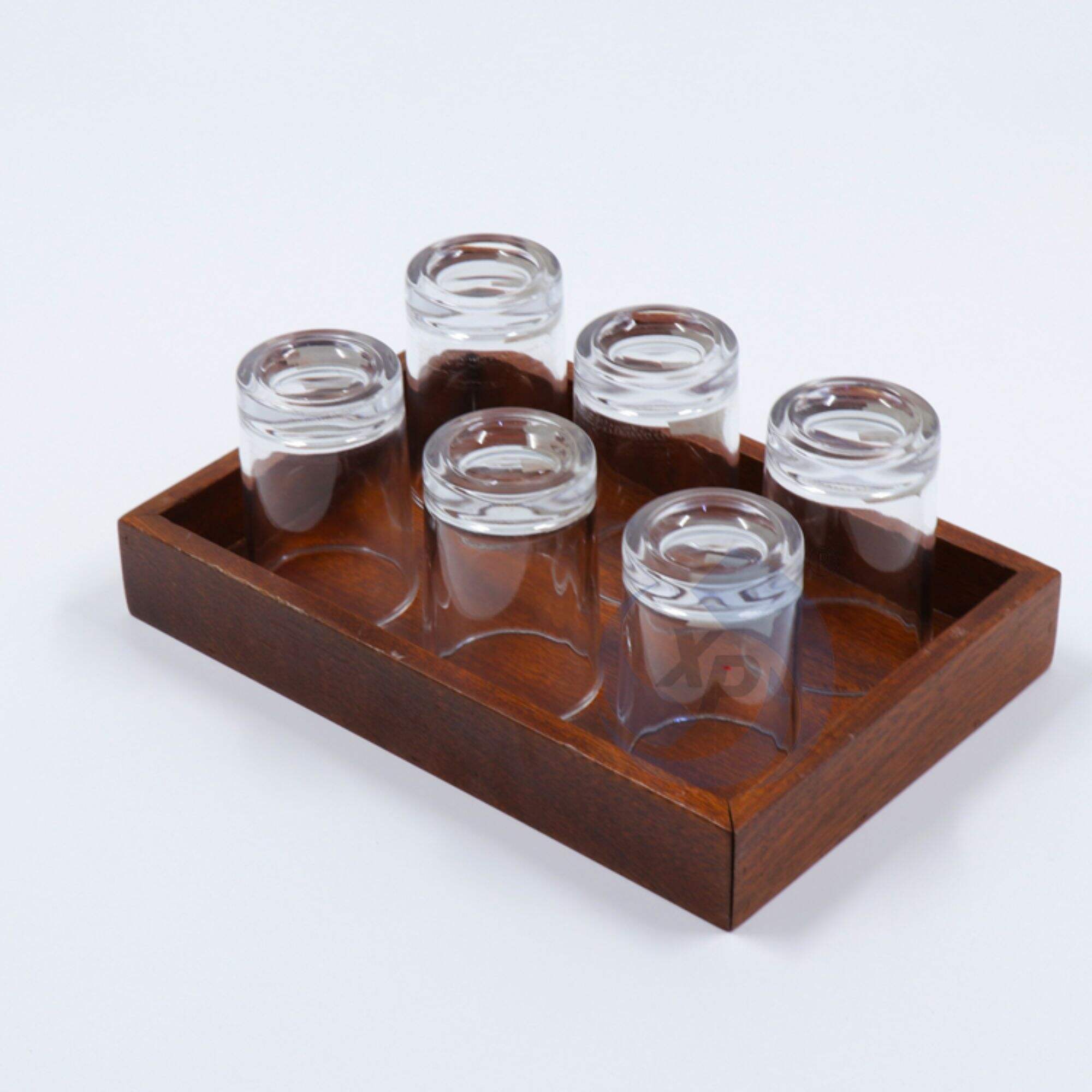 XINGPAI Buffet Equipment Natural 100% Sapele Wood Wholesale Modern Serving Trays