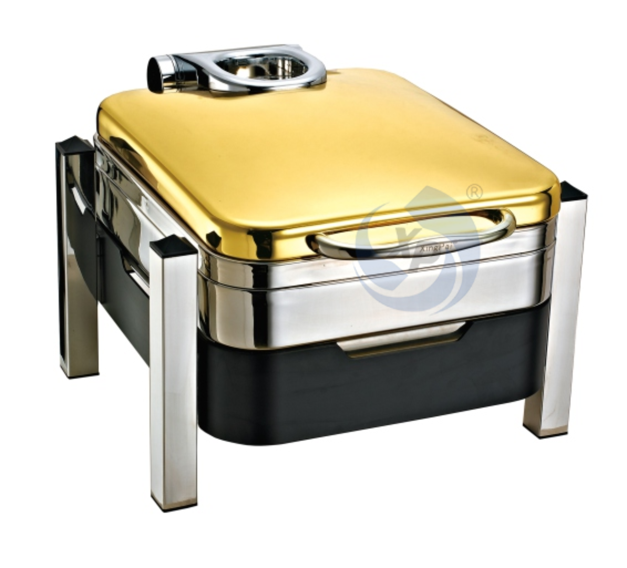 XINGPAI Catering Supplies 4L Stainless Steel Chafing Dishes Gold Chafer Dish Alcohol Stove Chaffing Dishes Set