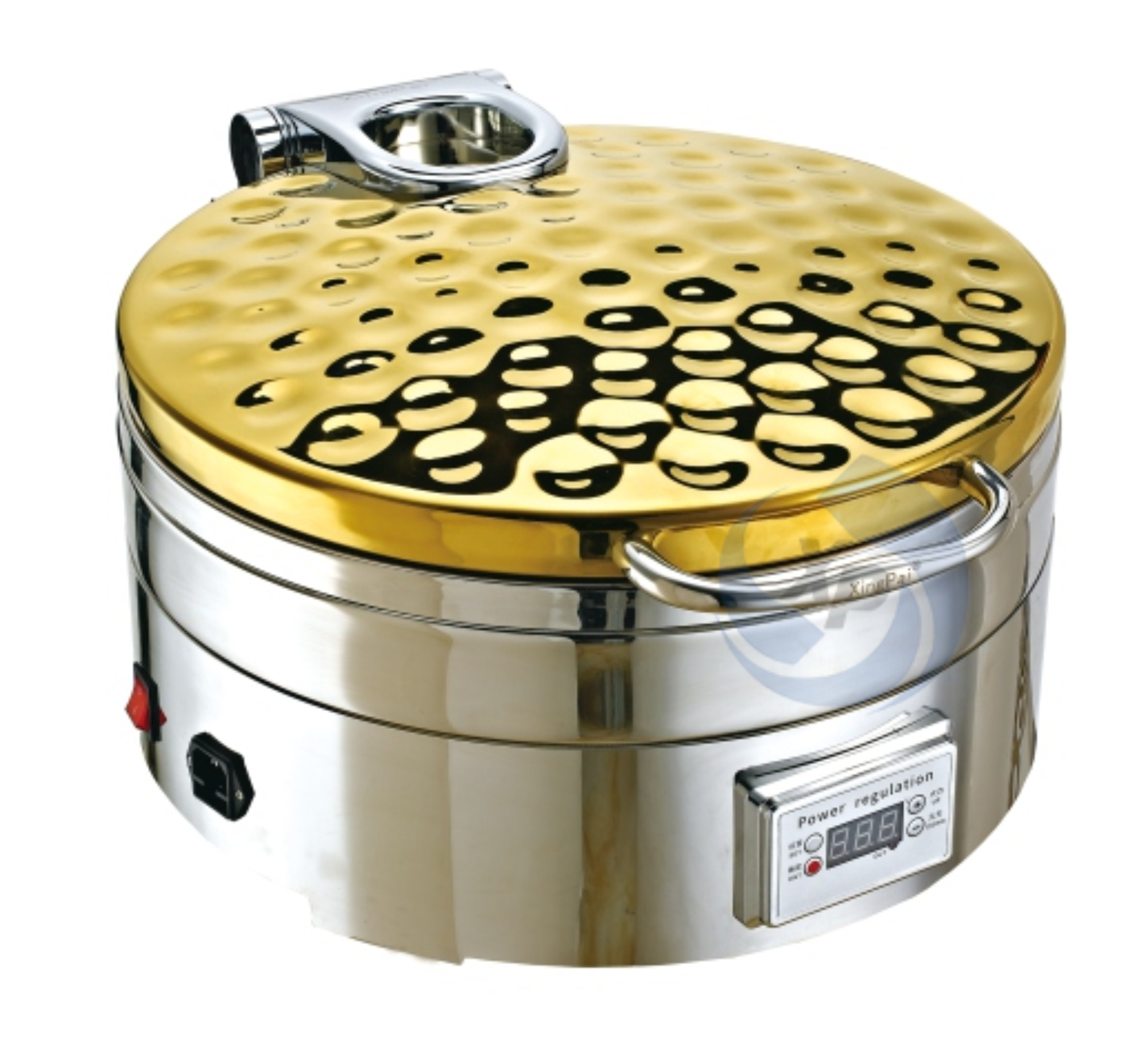 XINGPAI Five Star Hotel Round Chafing Dish Food Warmer Luxury Temperature Control Buffet Food Warmer