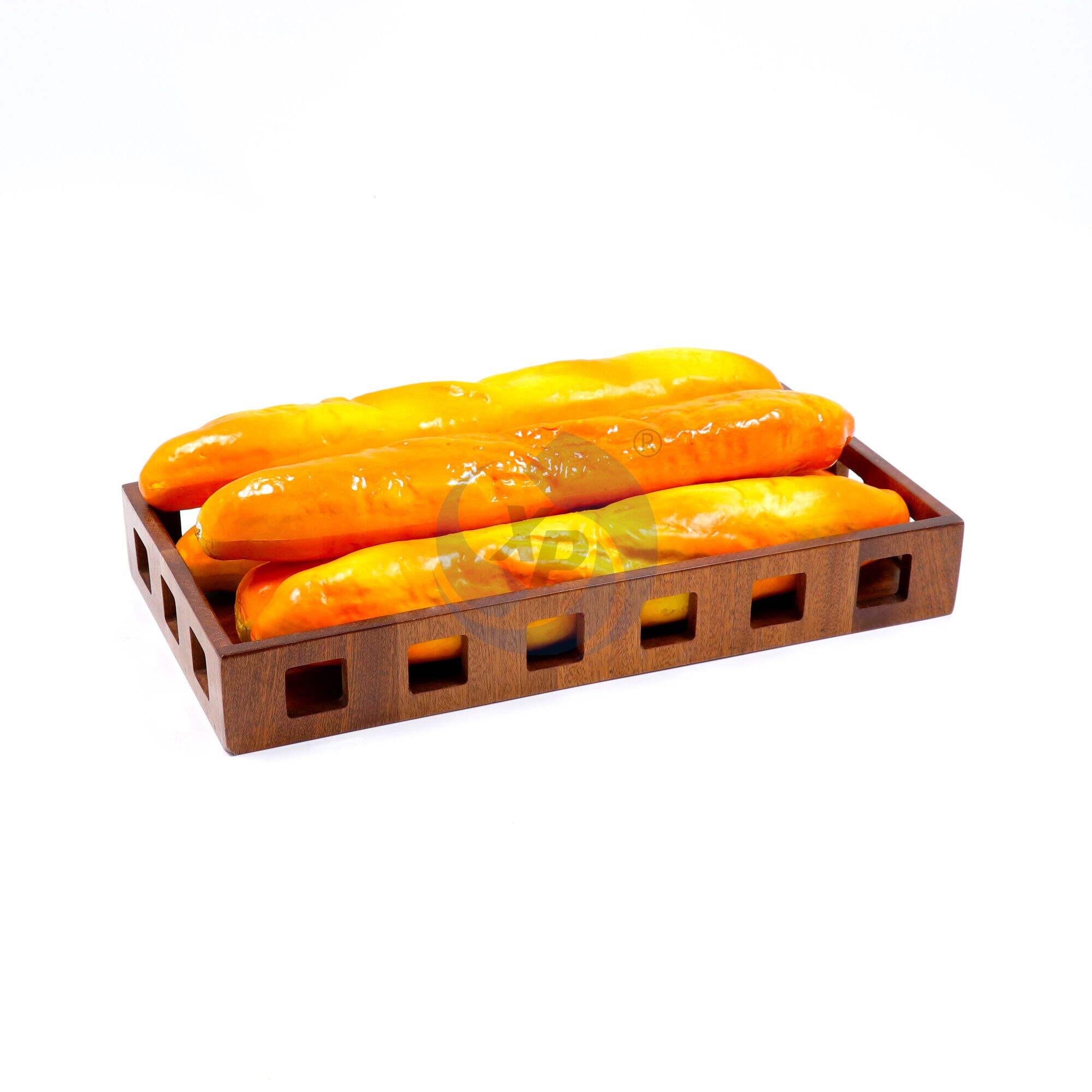 XINGPAI 5 Star Hotel Supplies Wood Food Display Or Sapele Wooden Bread Basket Holder