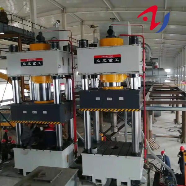 Innovative industry applications of a colossal hydraulic press machine.