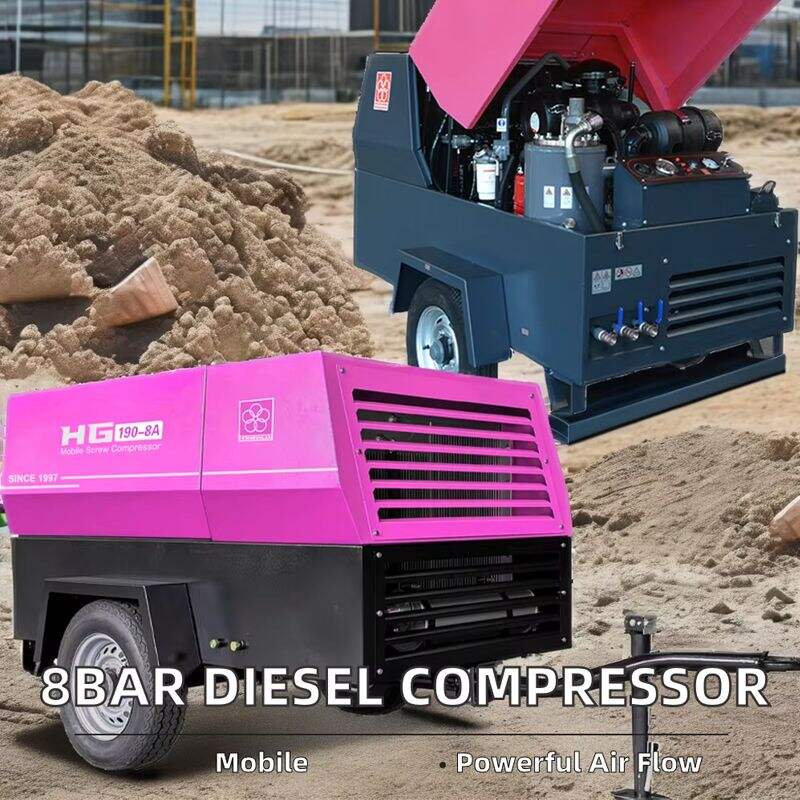 Trải nghiệm độ bền của máy nén khí diesel 185 CFM