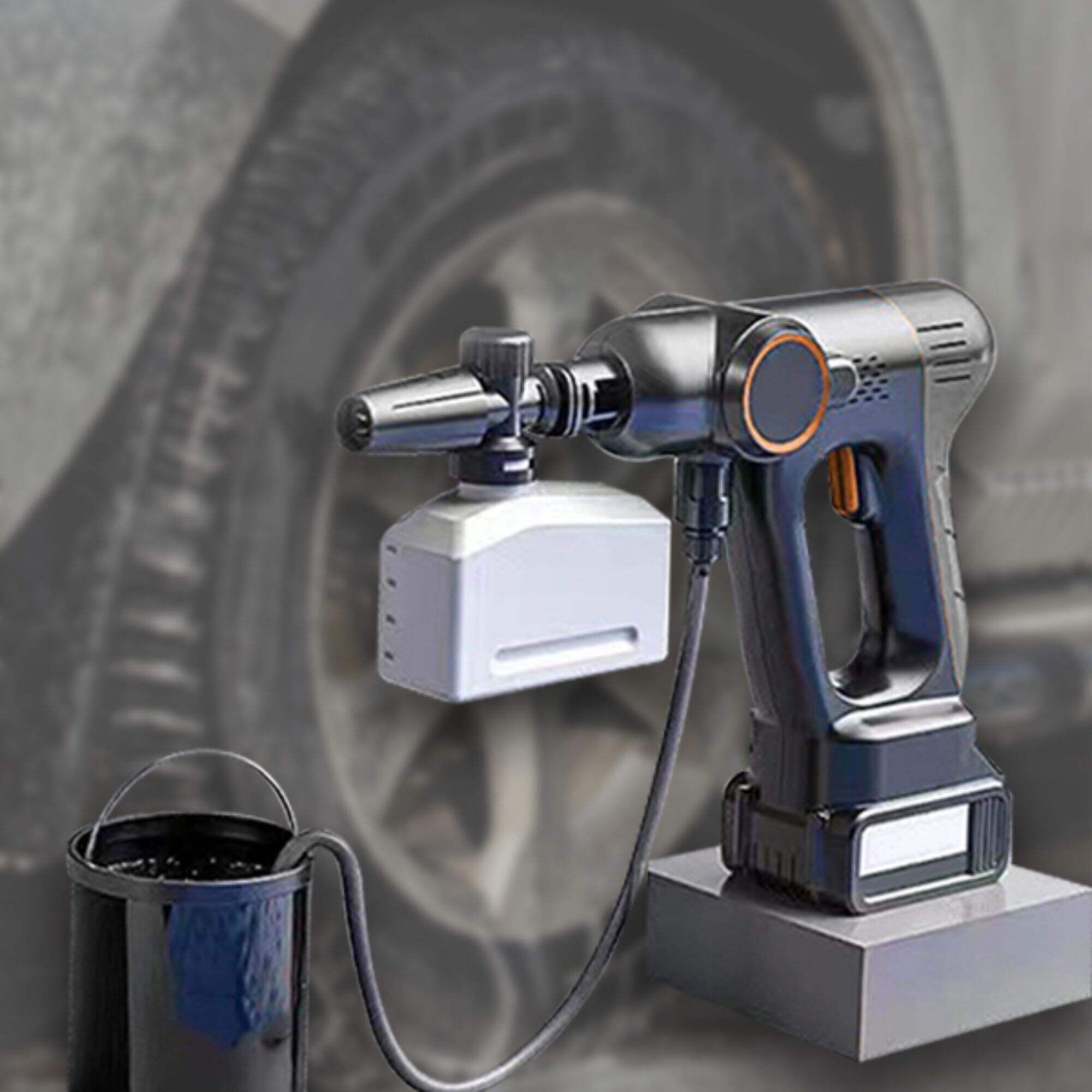 Revolutionera din biltvättupplevelse - den helt nya trådlösa biltvättpistolen står i centrum!