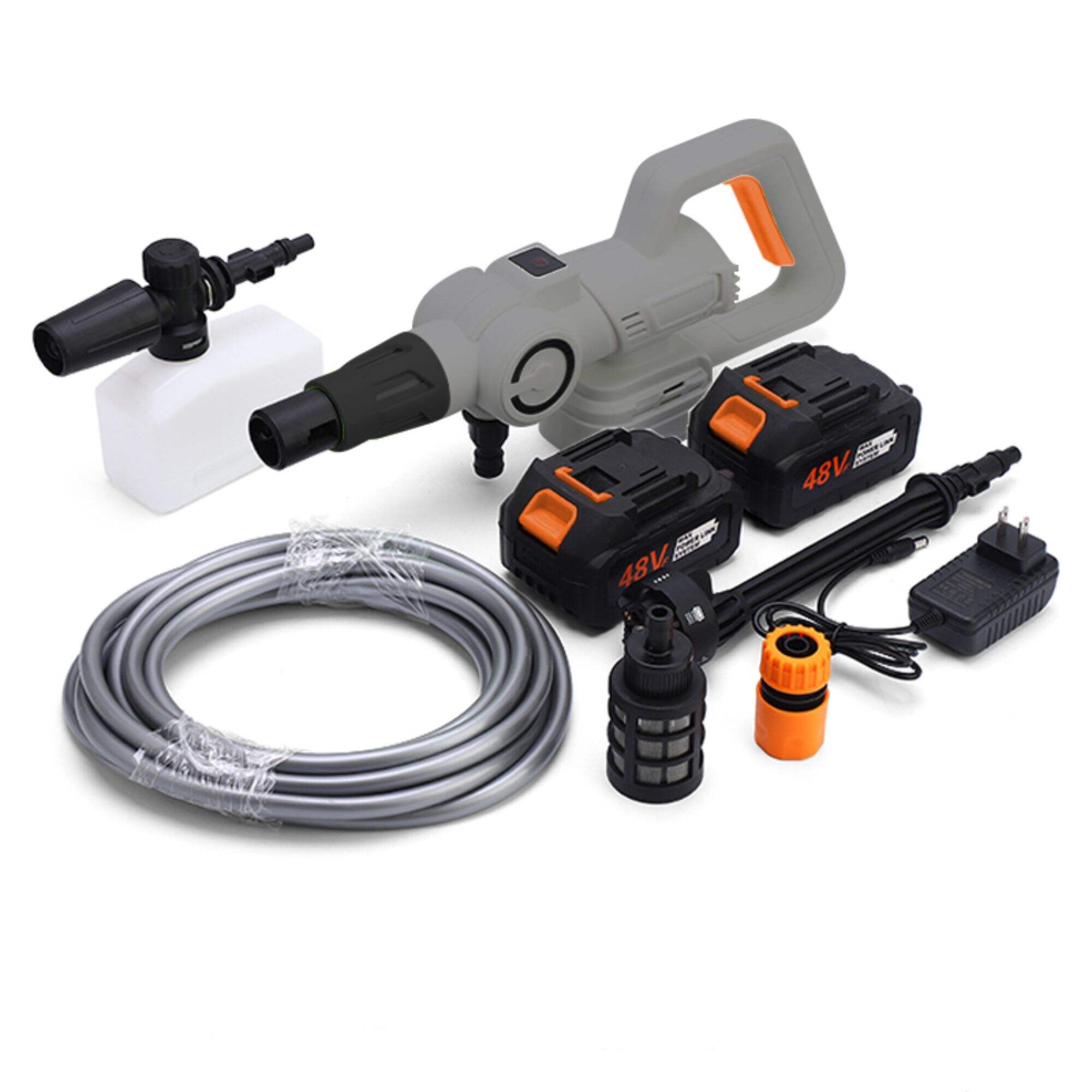 Portable cordless pressure washer for car wash with double Batteries