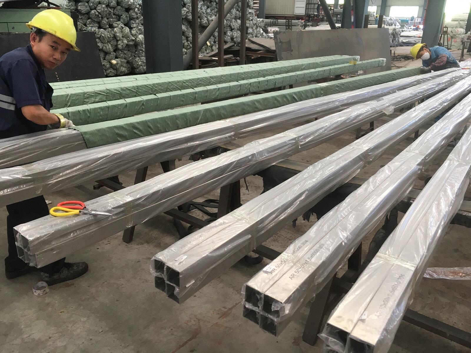 Stainless Steel Square Pipes 201 For Construction factory