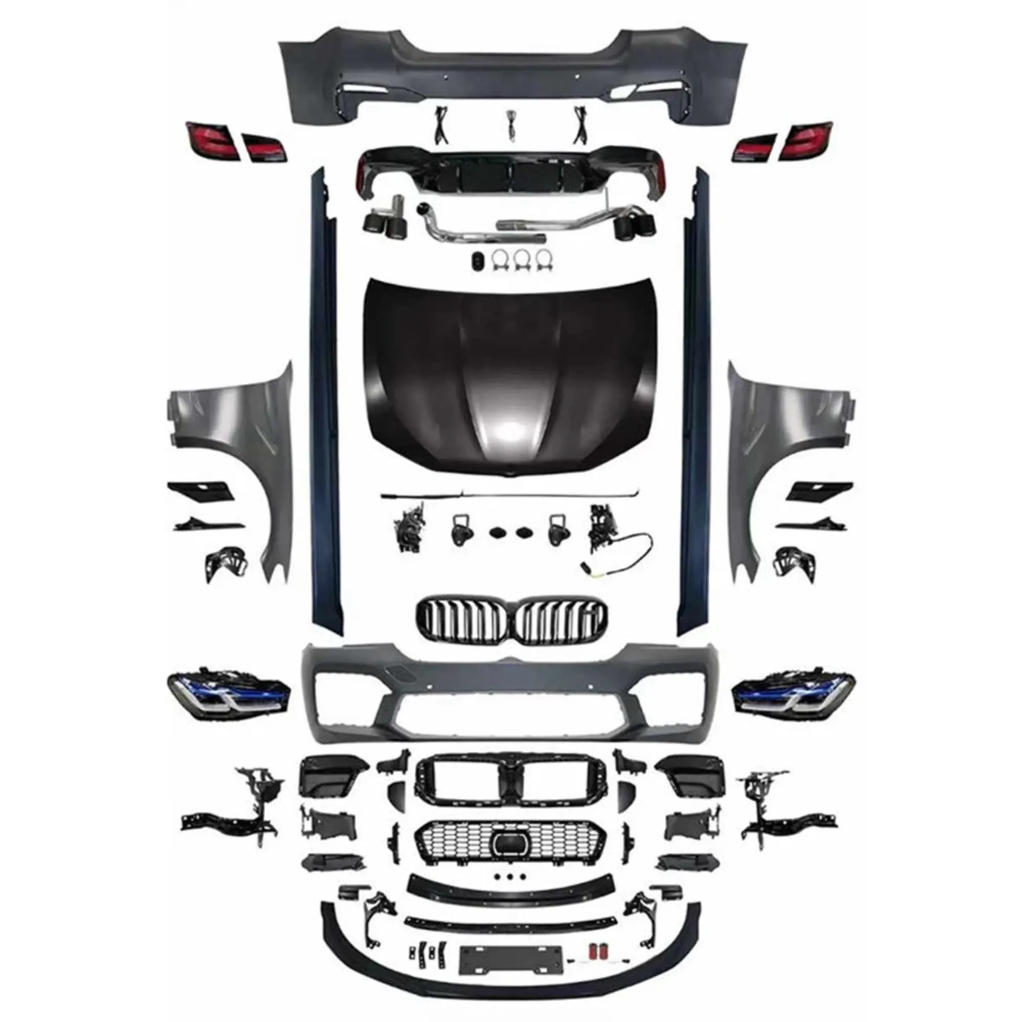 Modified Full Set W212 E63 Body Kit For Mecedes Benz E Class Amg 65 Upgrade Bodykit Facelift Conversion