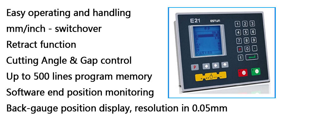 10*4000 guillotine shearing machine with E21 control system supplier