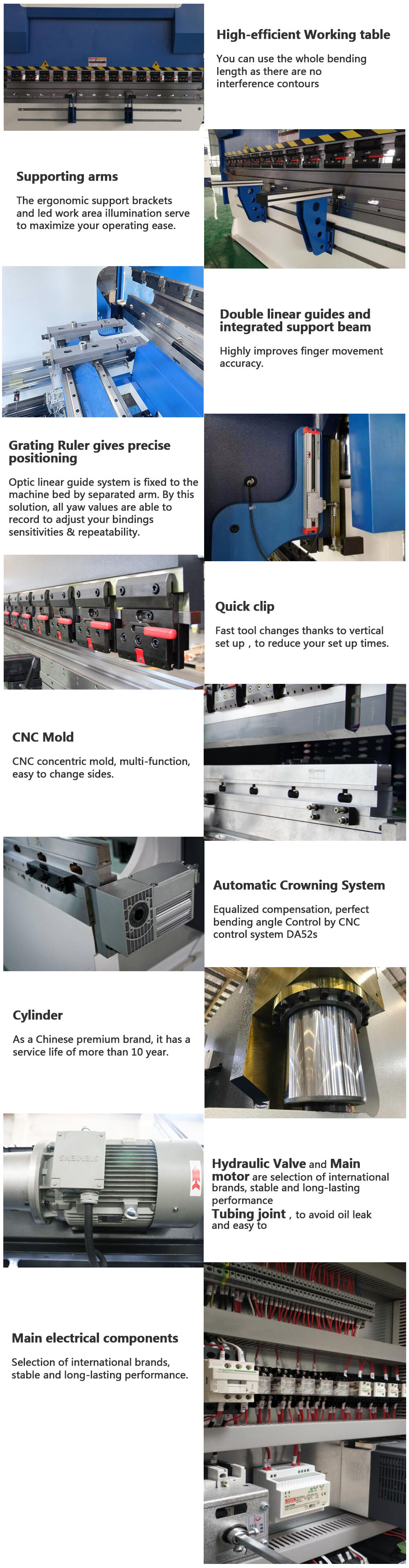 customized CNC small sheet bending machine  details