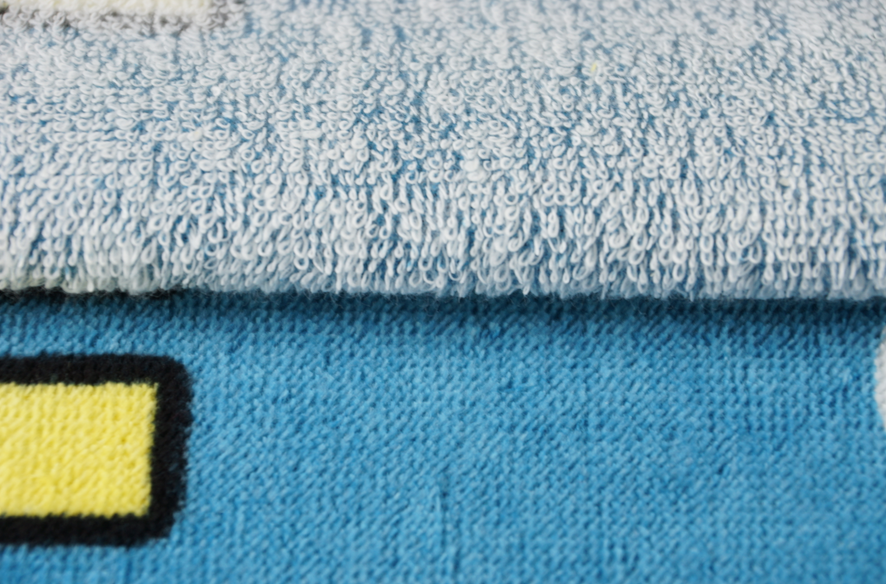 Eco friendly towel 100 cotton cabana beach towel dimensions 75*150cm custom logo velour fabric manufacture