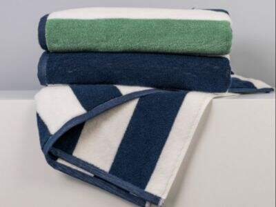 Professional production of striped beach towels in Philippines