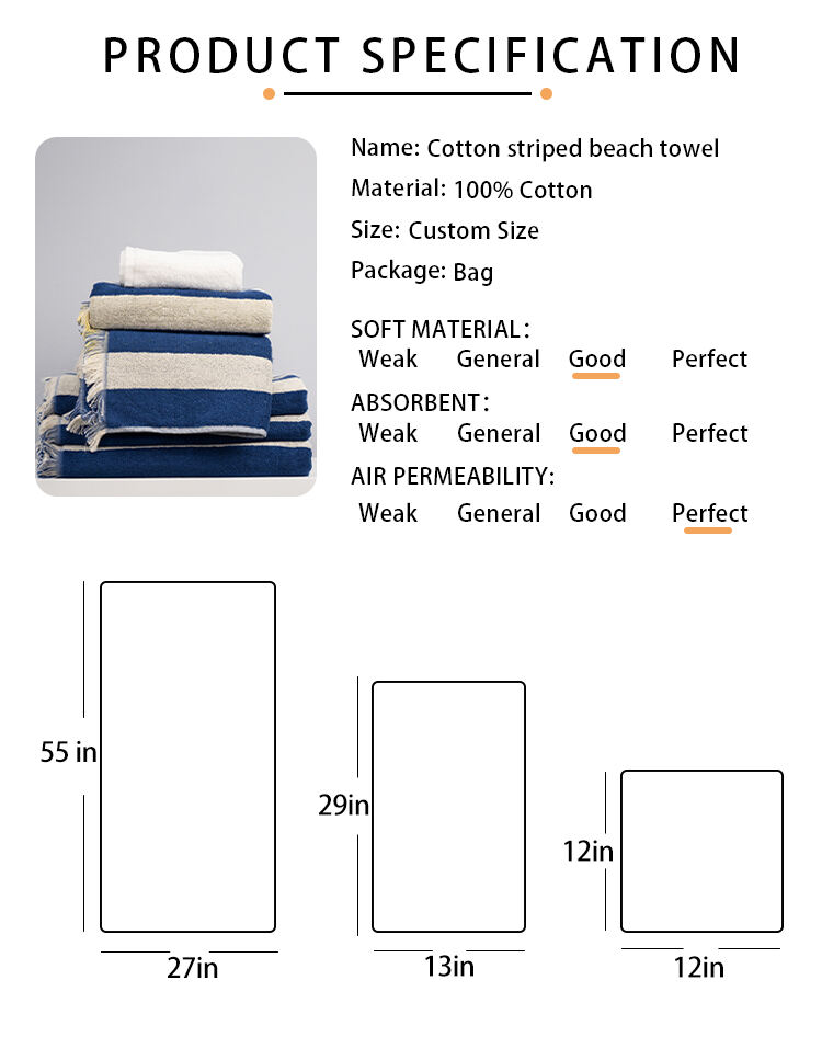 High quality 100% cotton Stripes jacquard logo beach towel custom cotton thicker super soft swimming pool towel supplier