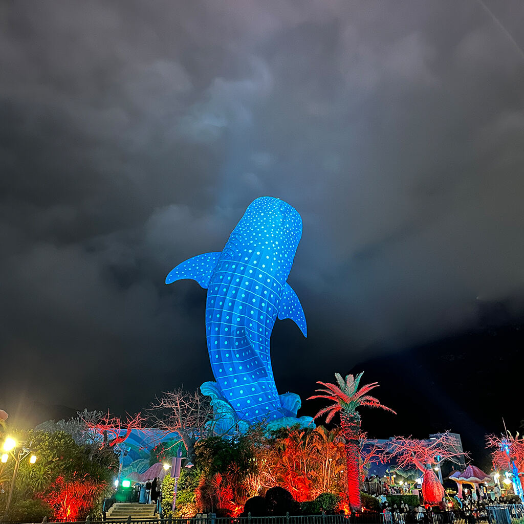 I-iison ang mga kagamitan sa tubig na inumin na naka-install sa Chimelong Ocean Kingdom theme park