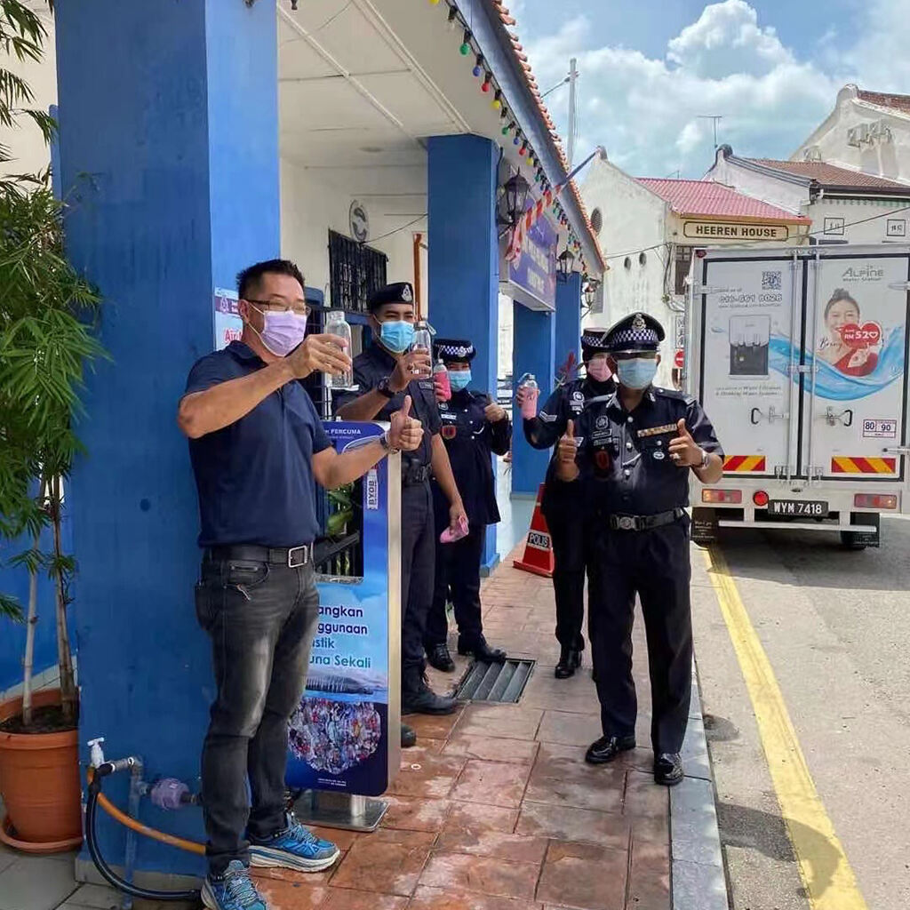 Convenient drinking water stations in Malaysia