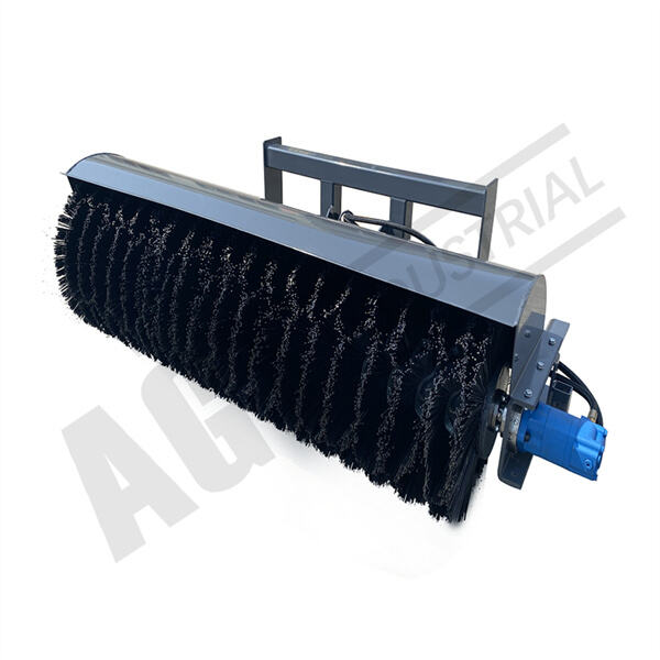 Revolutionize your outdoor cleaning game with the Skid Steer Angel Broom