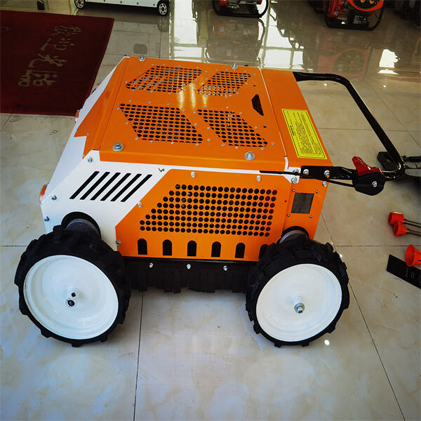 Handle large areas with a self-propelled wheeled mower