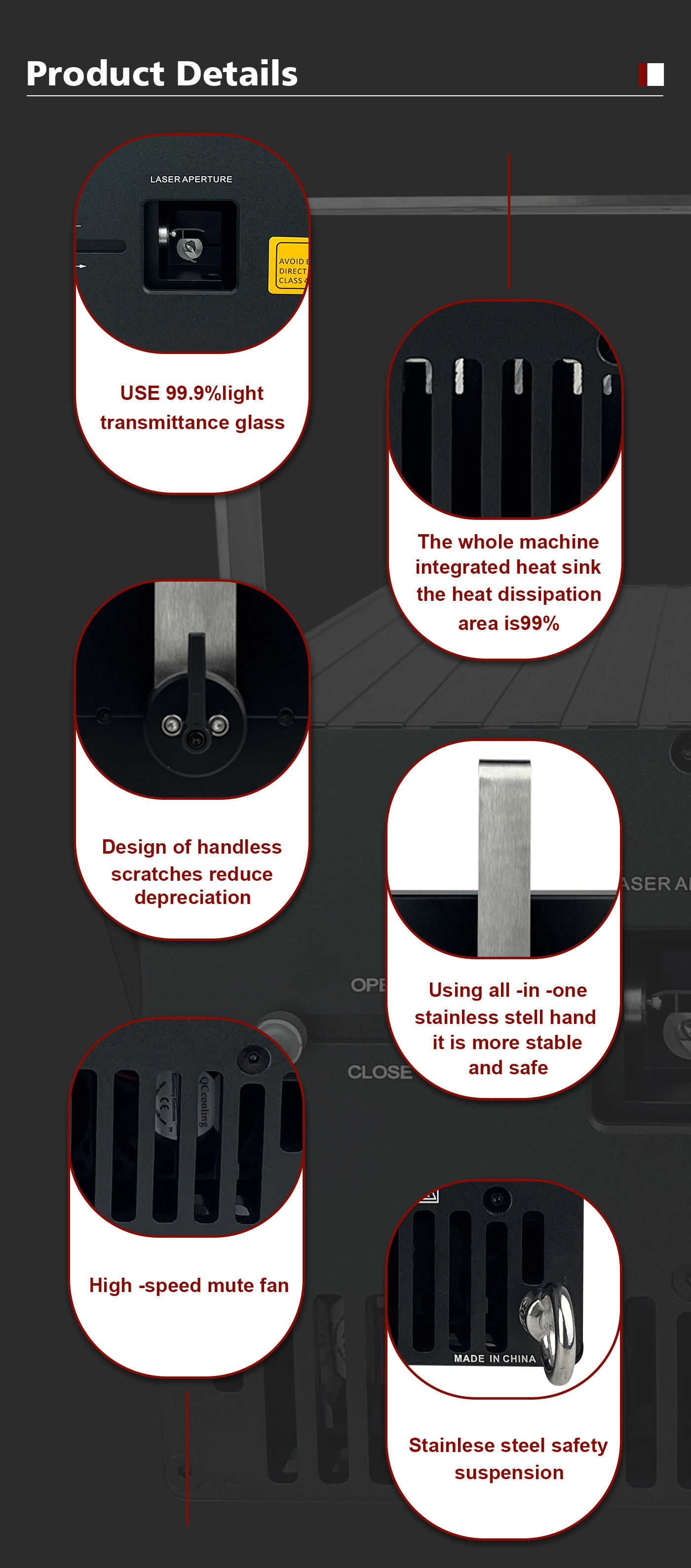 Detail lampu laser RGB max-10 15w