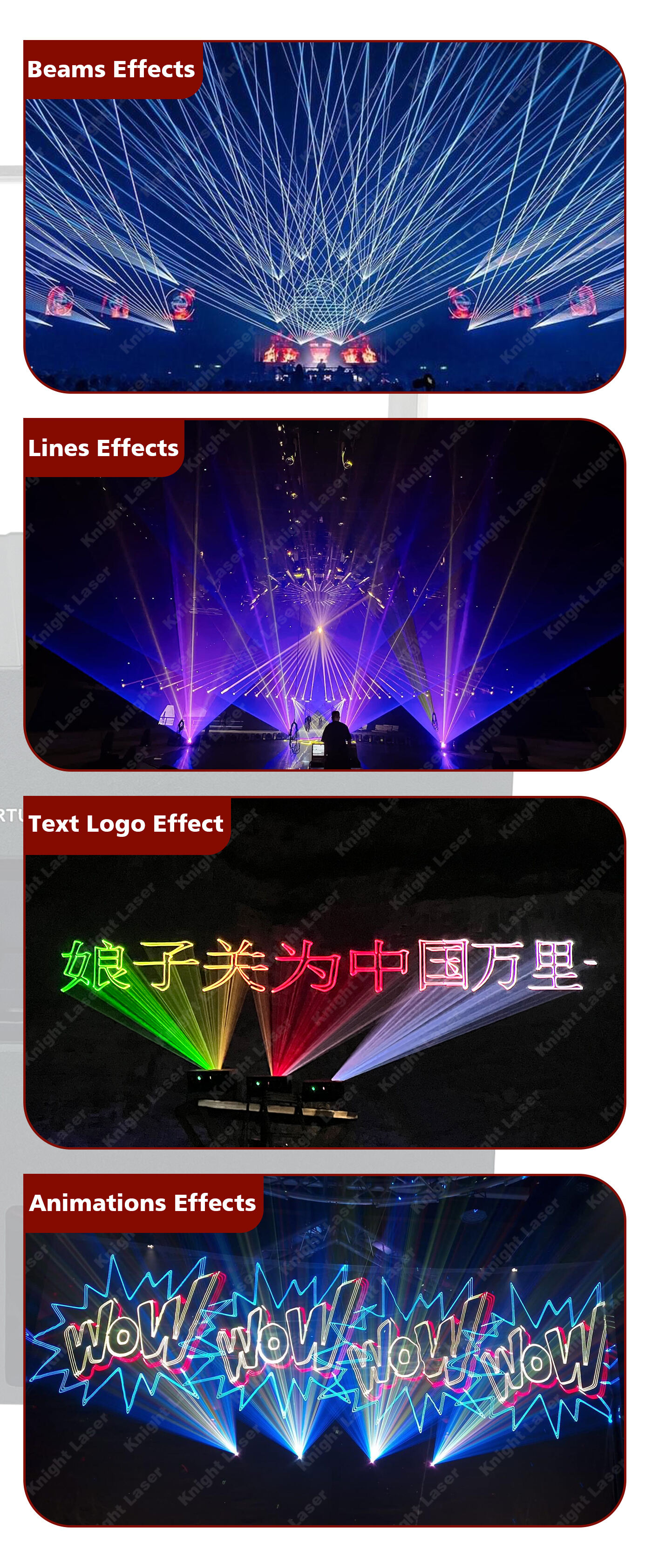 IP65 R-10 5w rgb laser light supplier