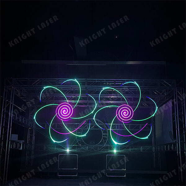 Impressionnez votre public avec les superbes affichages laser de DJ Laser RGB.