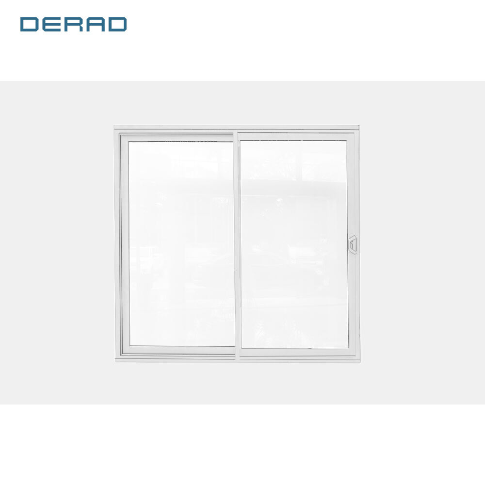 Black frame blue tinted glass customized color aluminum slide windows for villa hotel house bathroom living room windows supplier