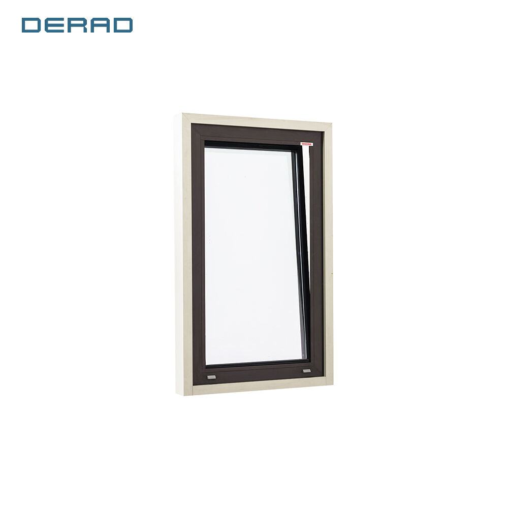 Practical thermal break design tilt and turn aluminum casement window with German hardware for toilet stairway customized size details