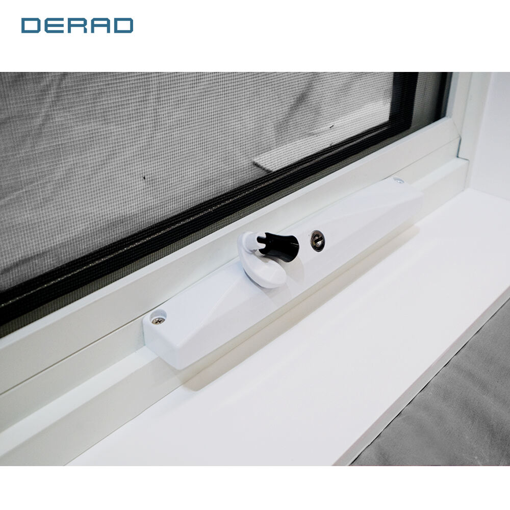 Small aluminum toilet awning window manual control safety opening aluminum awning window Australian style Bathroom window manufacture