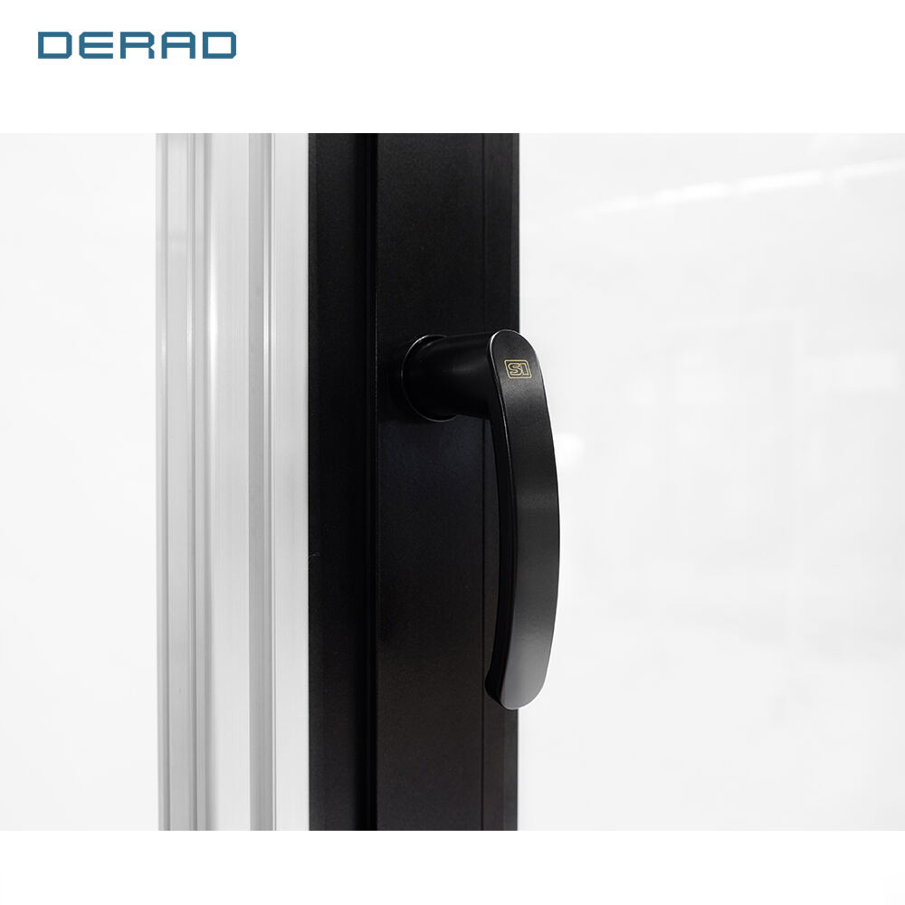 Aluminium tilt-turn window casement black windows from Chinese Manufacturer heat insulation windows and no base handle supplier