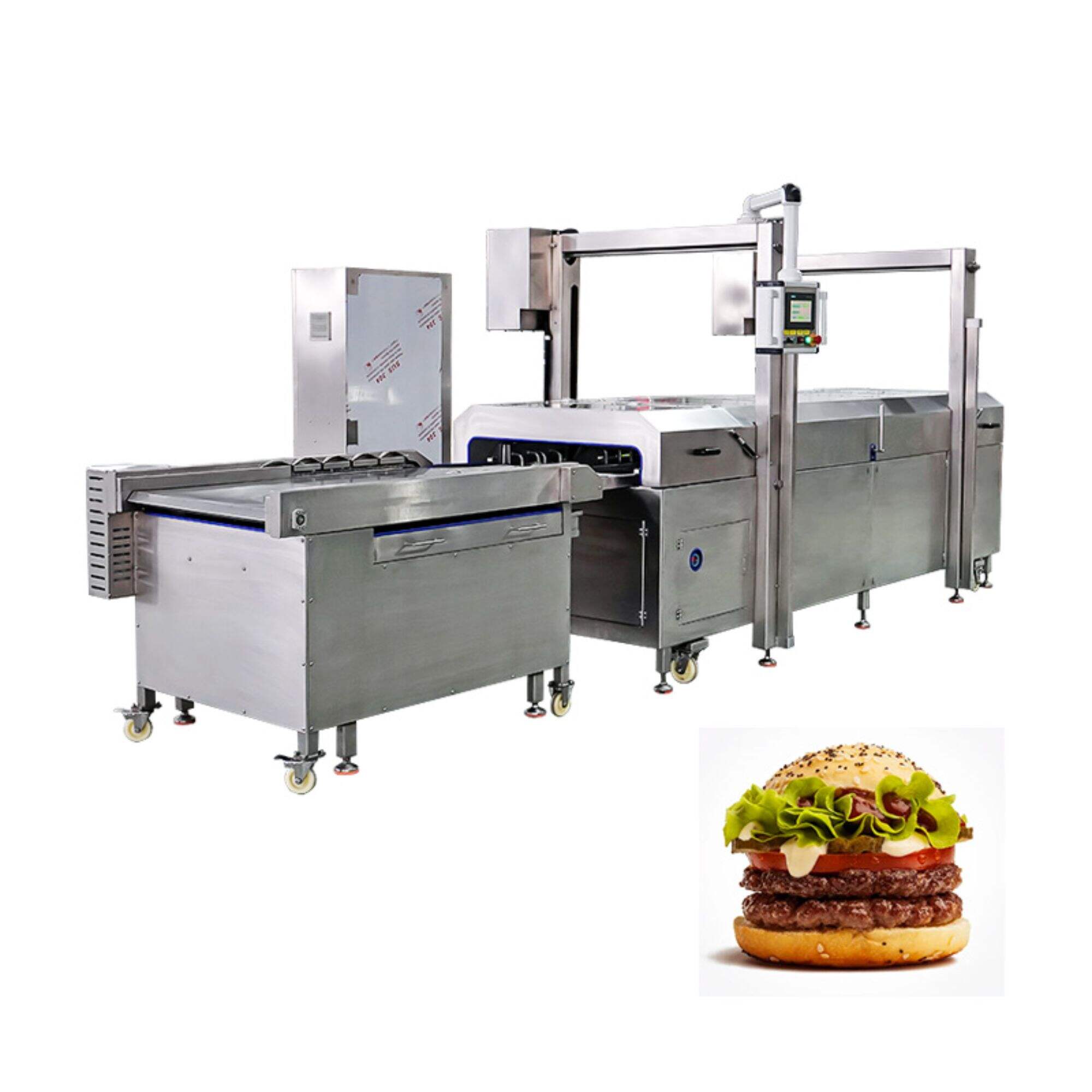 Custom fried burger solution