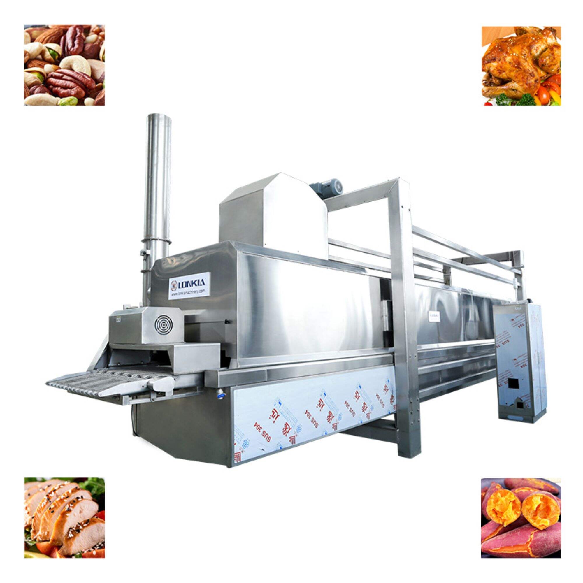 Steaming and baking machine solution material meat