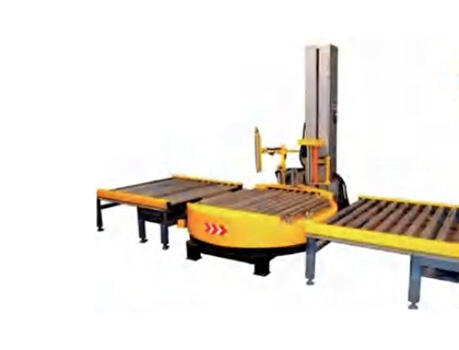 On-line turntable winding machine