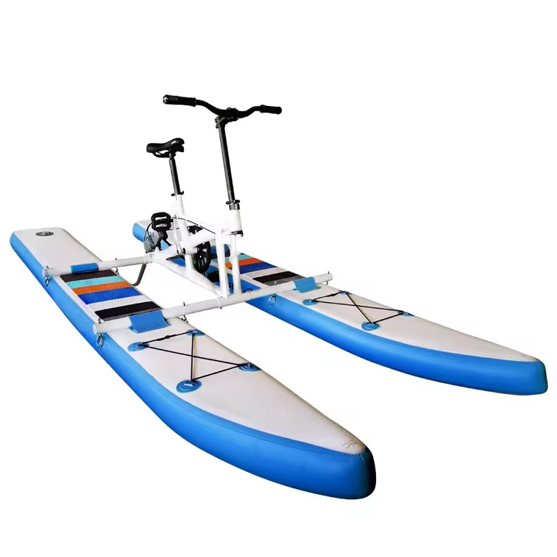 Favorite 2023 New arrival floating inflatable hydro waterbike water bicycle bike pedal boats floating bicycle for sale