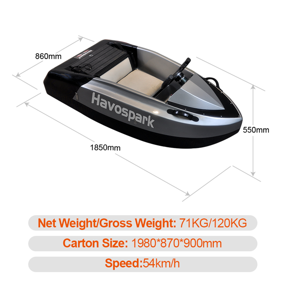 Havospark New Water Sports Fiberglass Small Boat Jet Ski Electric Jet Pump Drive with Controller Luxury Yacht Boats for Jet Boat details