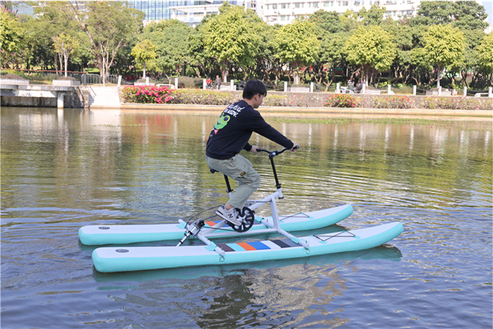 Factory Wholesale Pedal Single Float Ride-Ons Dropshipping Inflatable Water Bike details